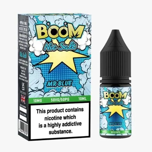 Boom Nic Salt 10ml E-Liquids - Pack Of 5 - Vape Villa
