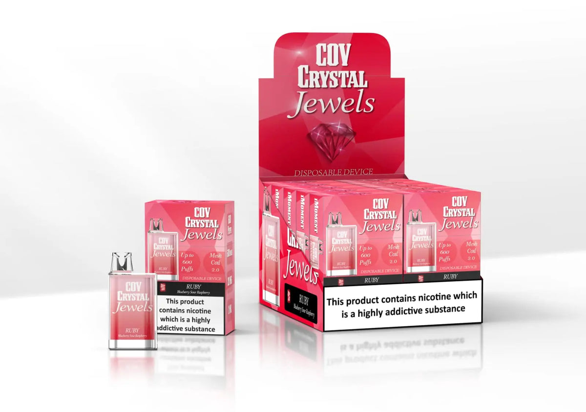 COV Crystal Jewels 600 Puff Disposable Vape Pod - 20mg - Vape Villa