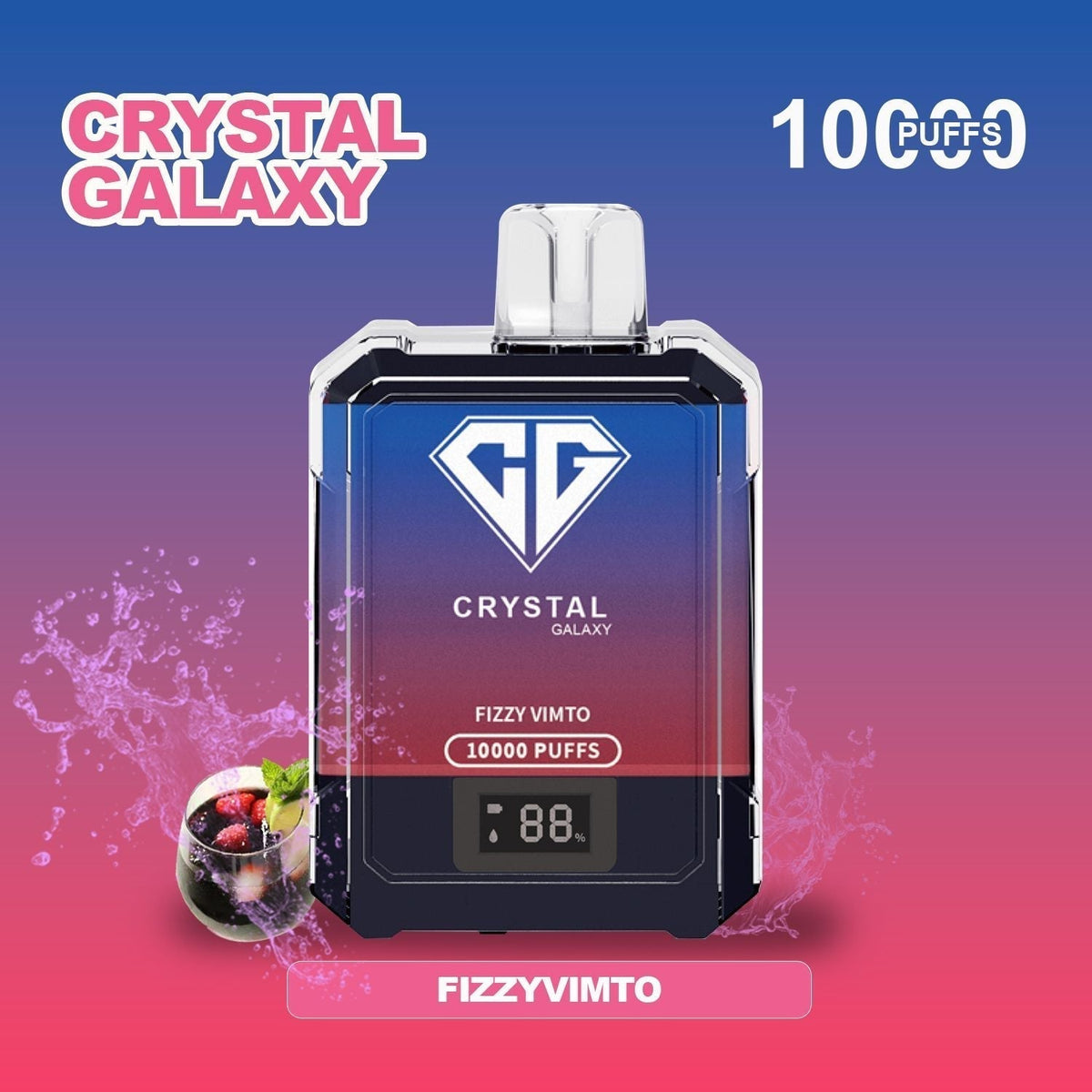 Crystal Galaxy 10000 Puffs Disposable Vape Pod Device - Vape Villa