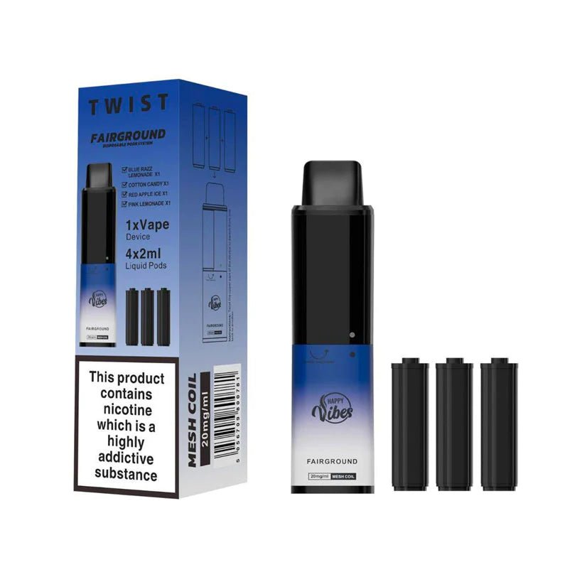 Happy Vibes Twist 3500 Disposable Device - 20MG - Vape Villa
