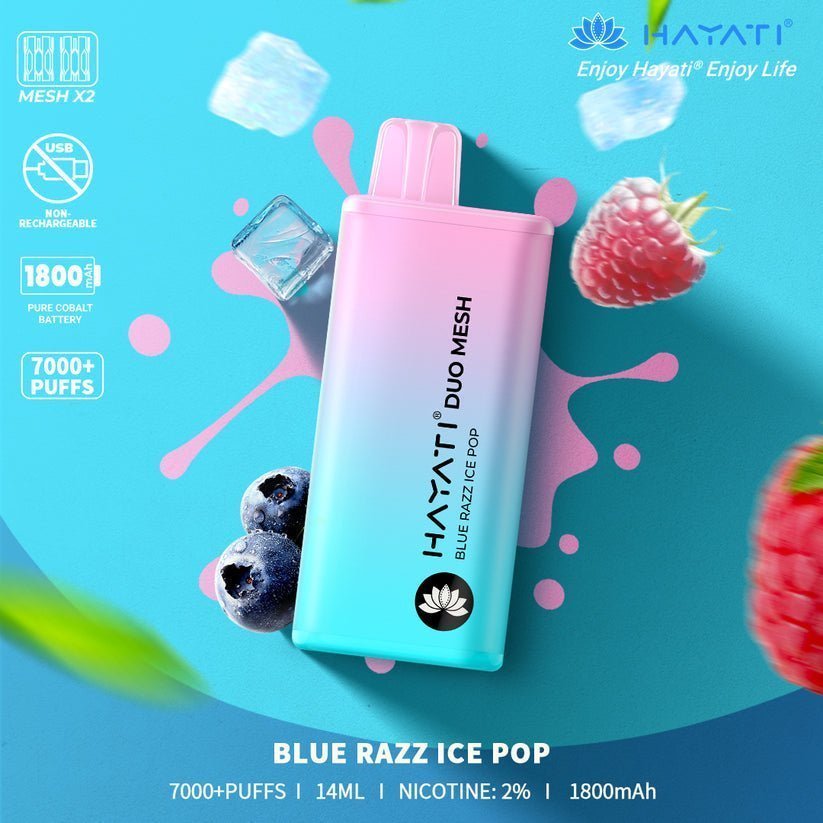 Hayati Duo Mesh 7000 Puffs Disposable Vape Bar Pod Kit - Vape Villa