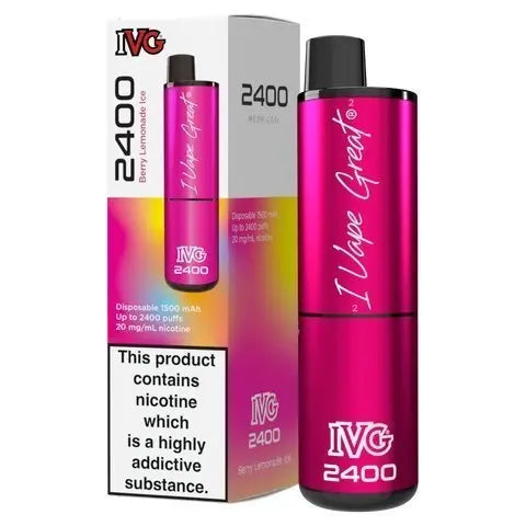 IVG 2400 Disposable Vape Pod Puff Bar Box of 5 - Vape Villa