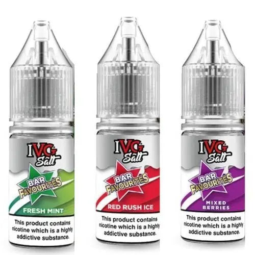 IVG Salt Bar Favourite 10ml E Liquids Nic Salts- Pack Of 10 - Vape Villa