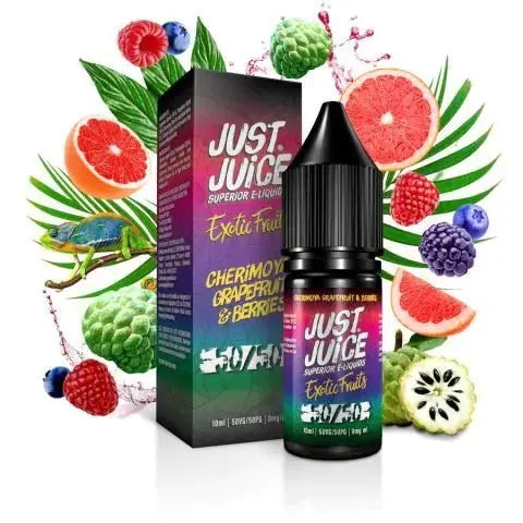 Just Juice Exotic Fruits 50/50 10ml E liquids Box of 10 - Vape Villa