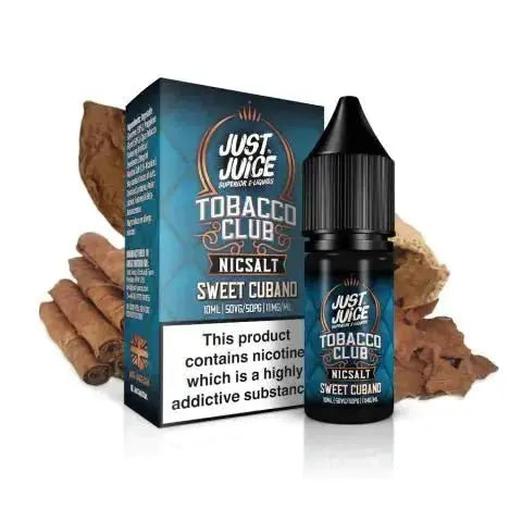 Just Juice Tobacco Club 10ml Nic Salt Box of 5 - Vape Villa