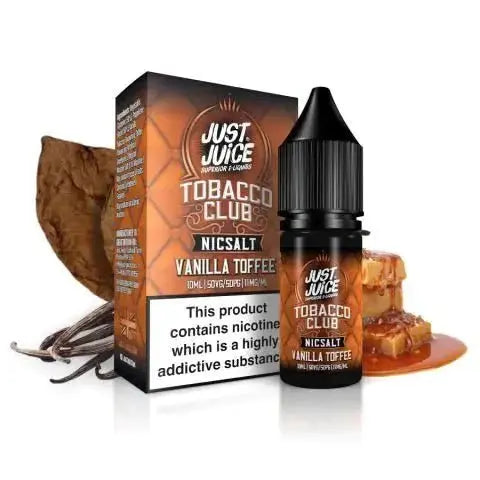 Just Juice Tobacco Club 10ml Nic Salt Box of 5 - Vape Villa