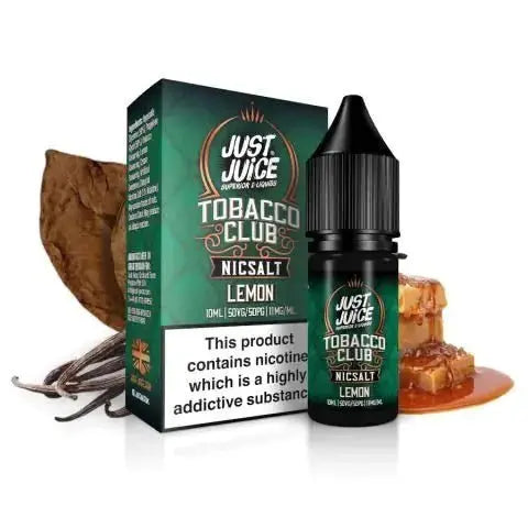 Just Juice Tobacco Club 10ml Nic Salt Box of 5 - Vape Villa