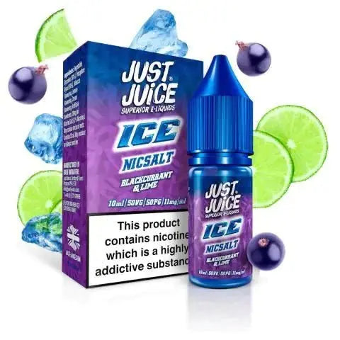 Just Juice Ice Range 10ml Nic Salt Box of 5 - Vape Villa