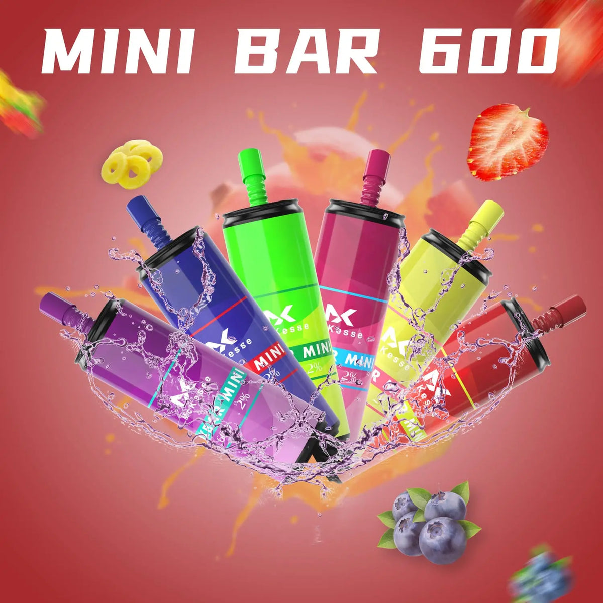 Mk Mini Bar 600 Disposable Vape Pod Box of 10 - Vape Villa