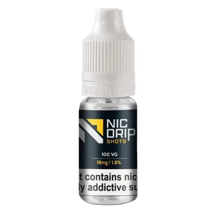 NIC DRIP - 100VG - 18MG - NICOTINE SHOT - Vape Villa