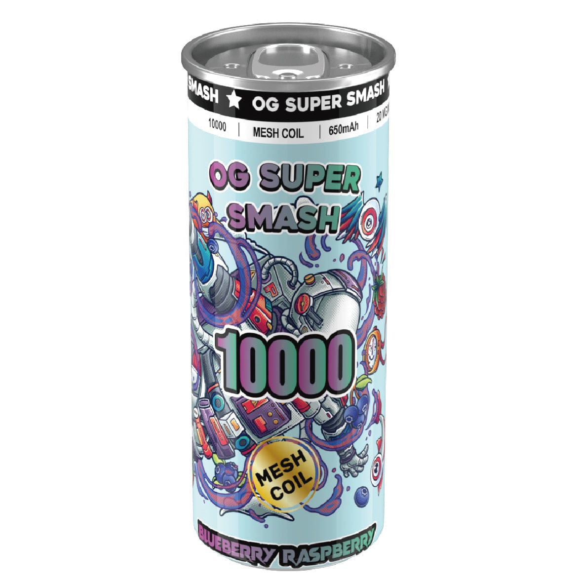 OG Super Smash 10000 Puffs Disposable Vape Pod - Wolfvapes.co.uk-Blueberry Raspberry
