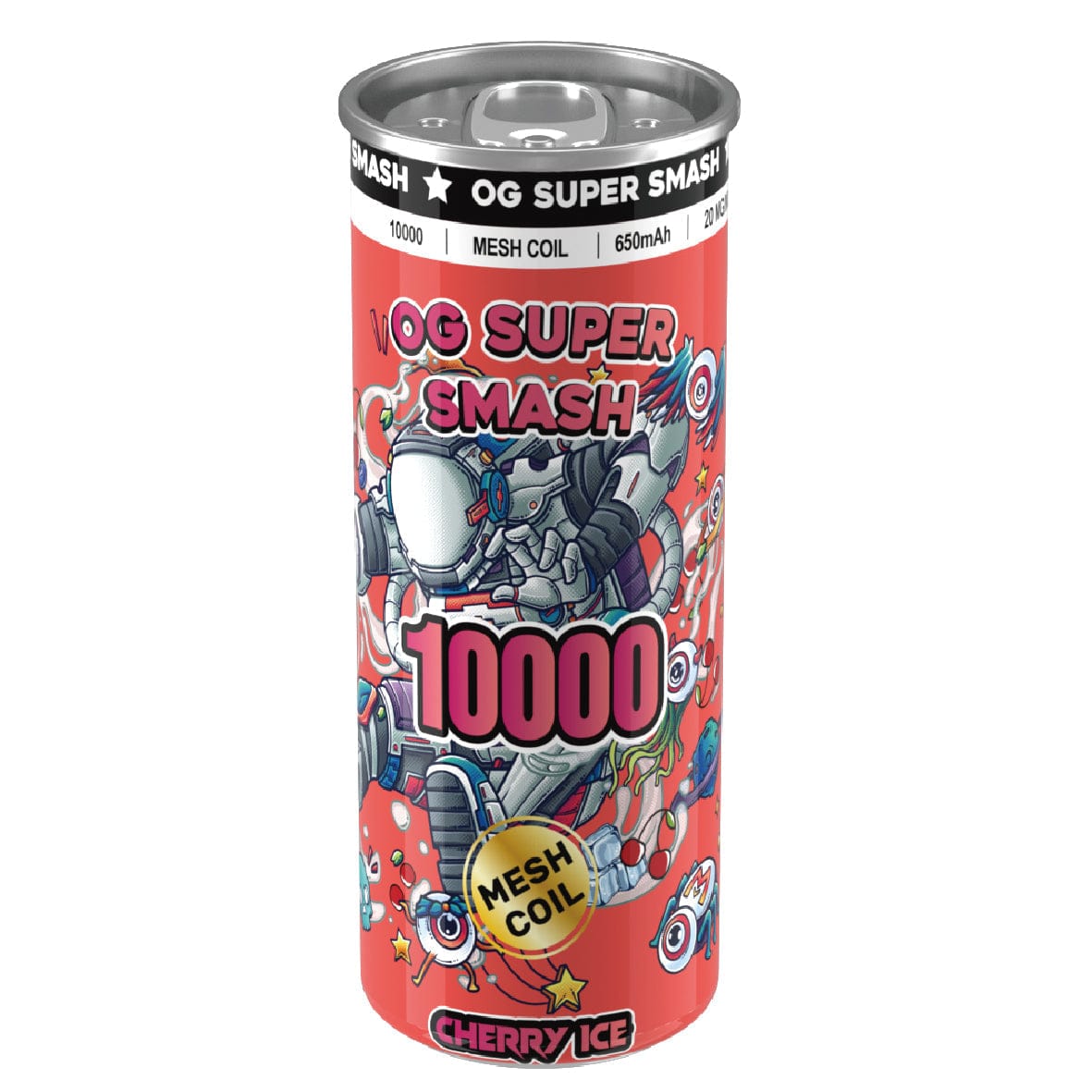 OG Super Smash 10000 Puffs Disposable Vape Pod - Wolfvapes.co.uk-Cherry Ice