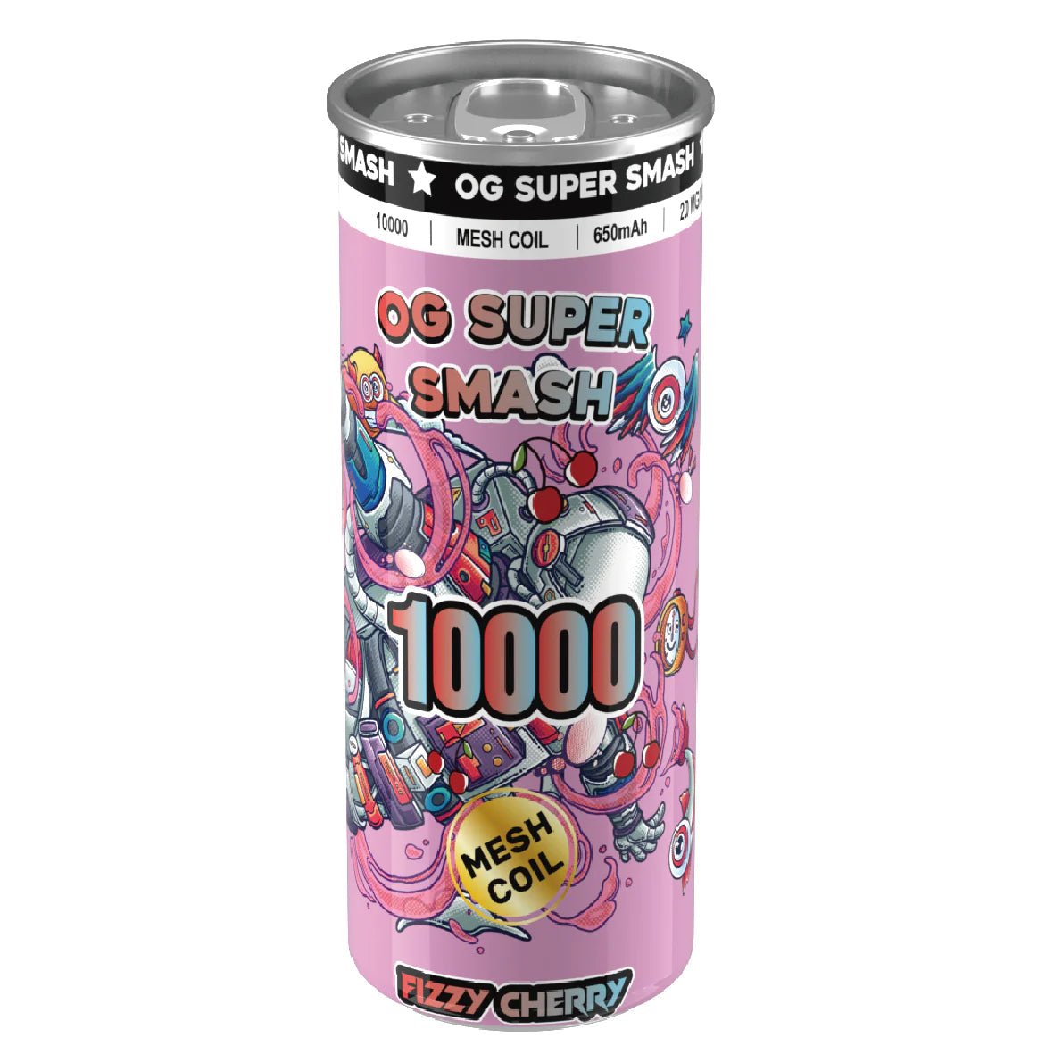 OG Super Smash 10000 Puffs Disposable Vape Pod - Wolfvapes.co.uk-Fizzy Cherry