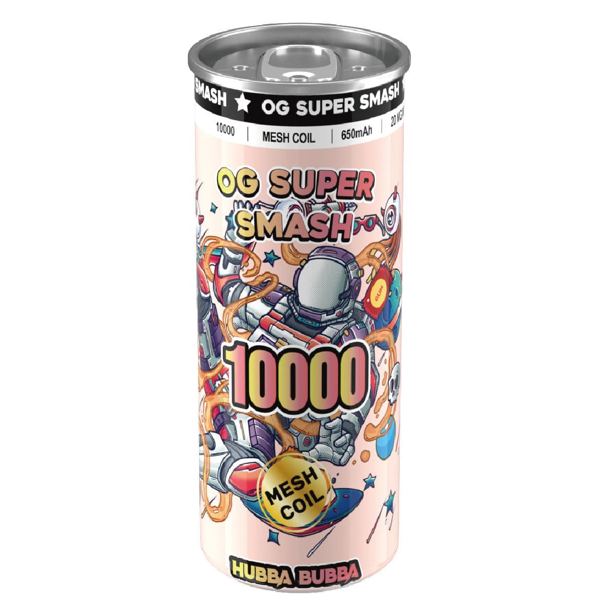 OG Super Smash 10000 Puffs Disposable Vape Pod - Wolfvapes.co.uk-Hubba Bubba