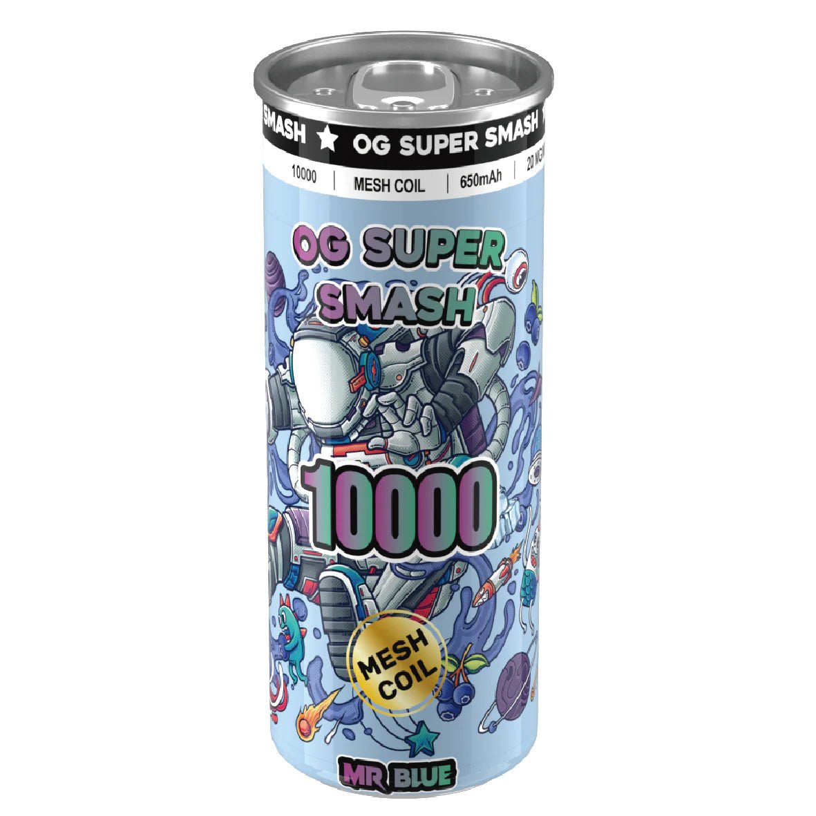 OG Super Smash 10000 Puffs Disposable Vape Pod - Wolfvapes.co.uk-Mr Blue