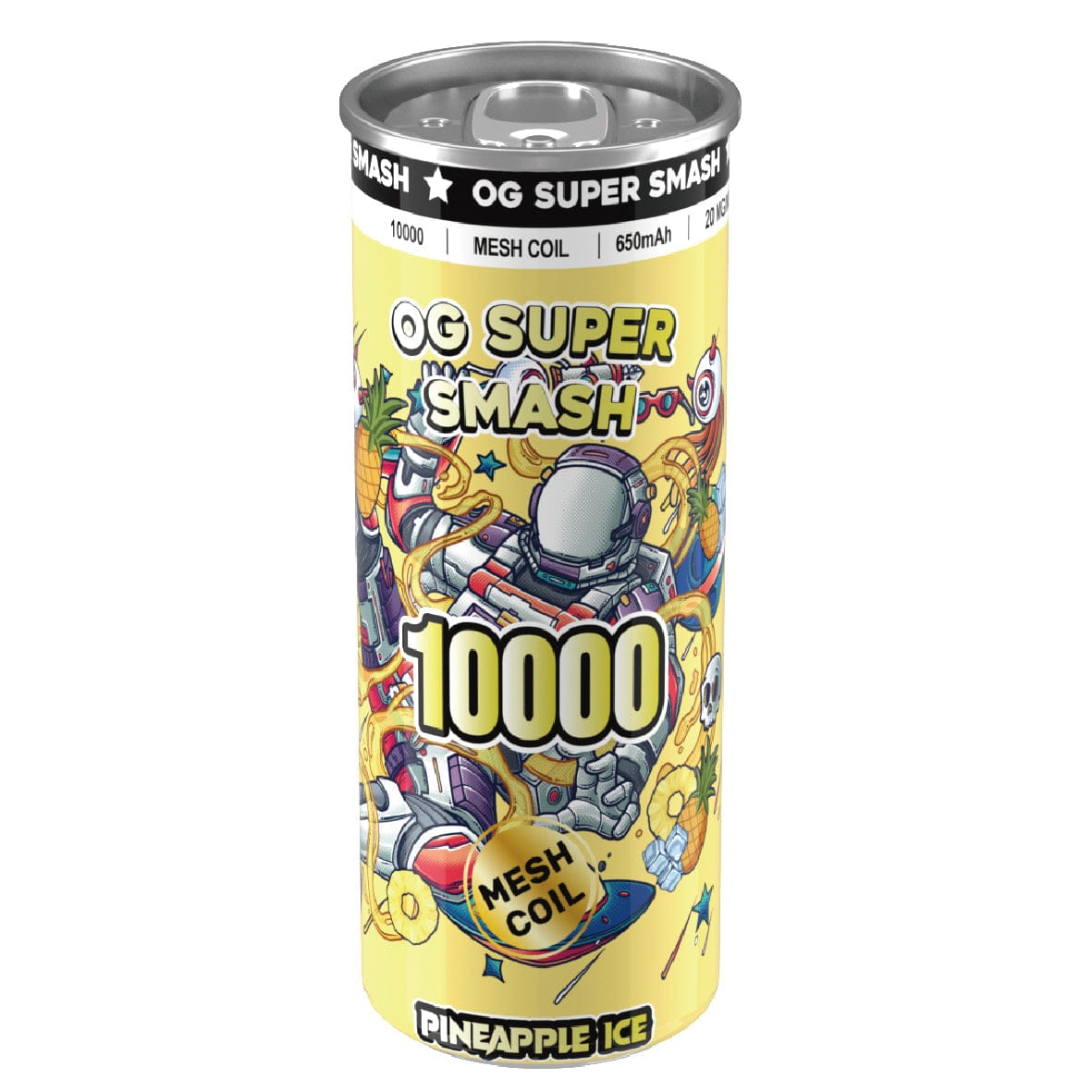 OG Super Smash 10000 Puffs Disposable Vape Pod - Wolfvapes.co.uk-Pineapple Ice
