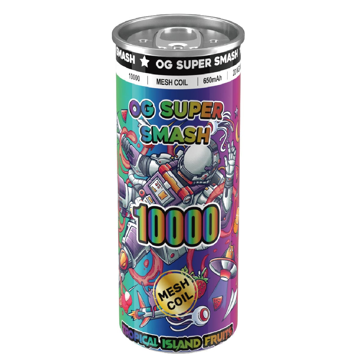 OG Super Smash 10000 Puffs Disposable Vape Pod - Wolfvapes.co.uk-Tropical Island Fruits