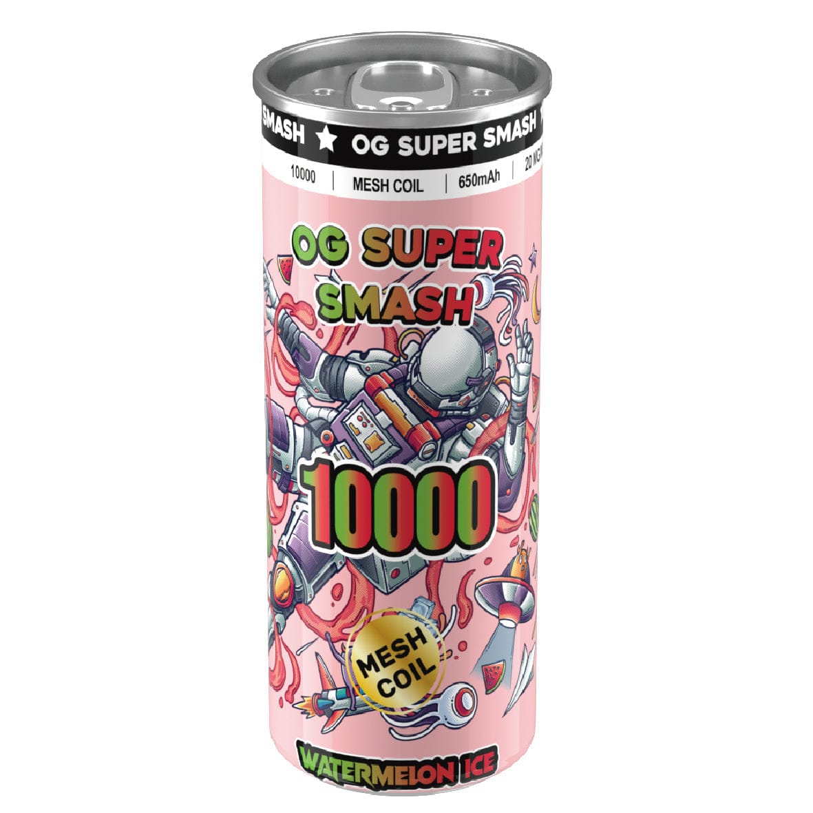 OG Super Smash 10000 Puffs Disposable Vape Pod - Wolfvapes.co.uk-Watermelon Ice