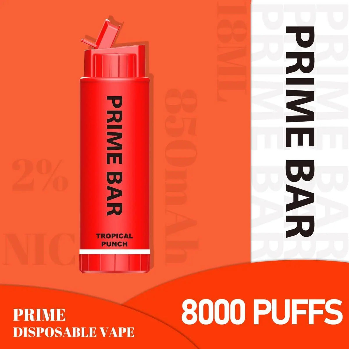 Prime Bar 8000 Disposable Vape Pod Device - Vape Villa