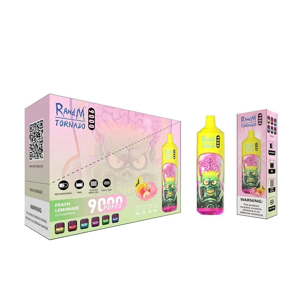 RandM Tornado 9000 Puffs Disposable Vape No Nicotine - Vape Villa