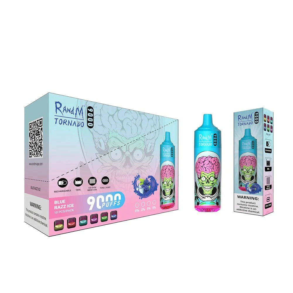 RandM Tornado 9000 Puffs Disposable Vape No Nicotine - Vape Villa