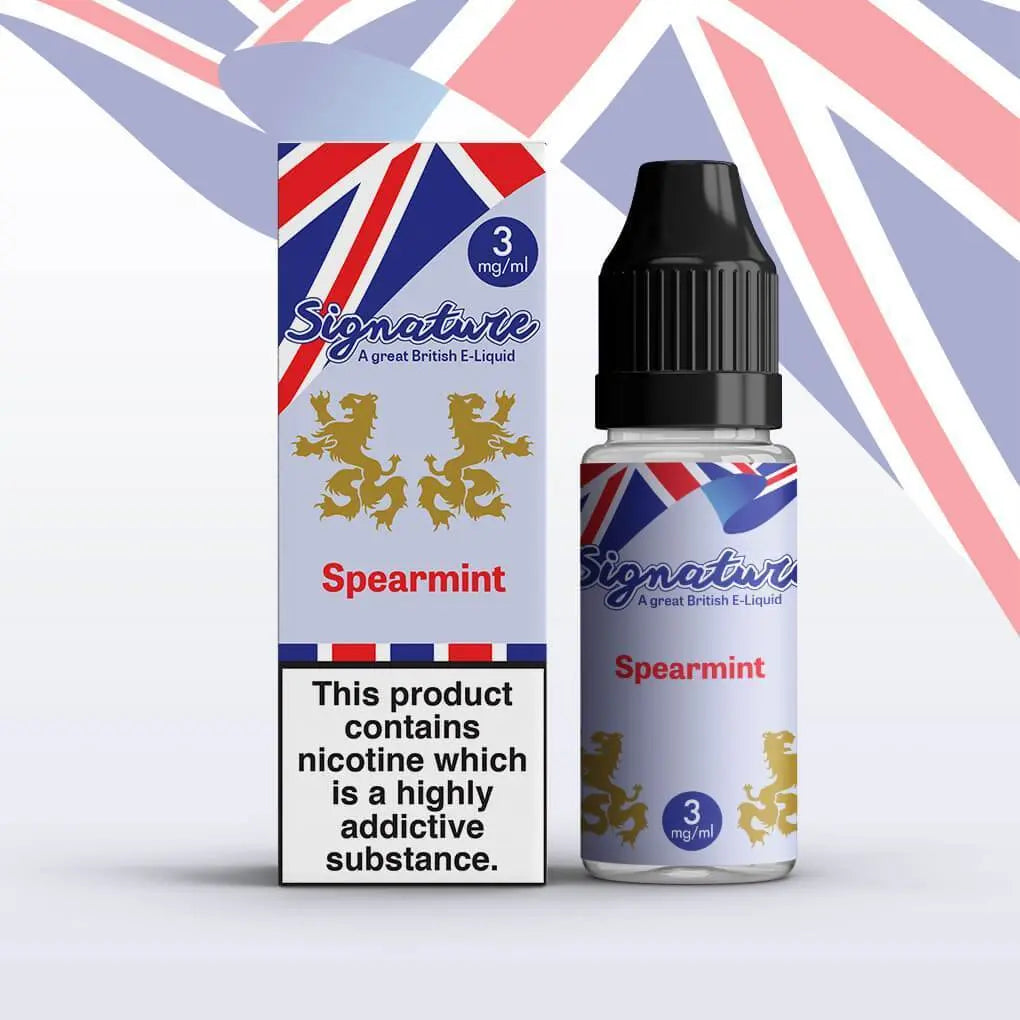 Signature - Spearmint - 10ml (Pack of 10) - Vape Villa