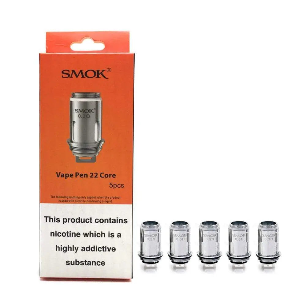 Smok - Vape Pen 22 Core - 0.25 ohm - Coils - 5pack - Vape Villa