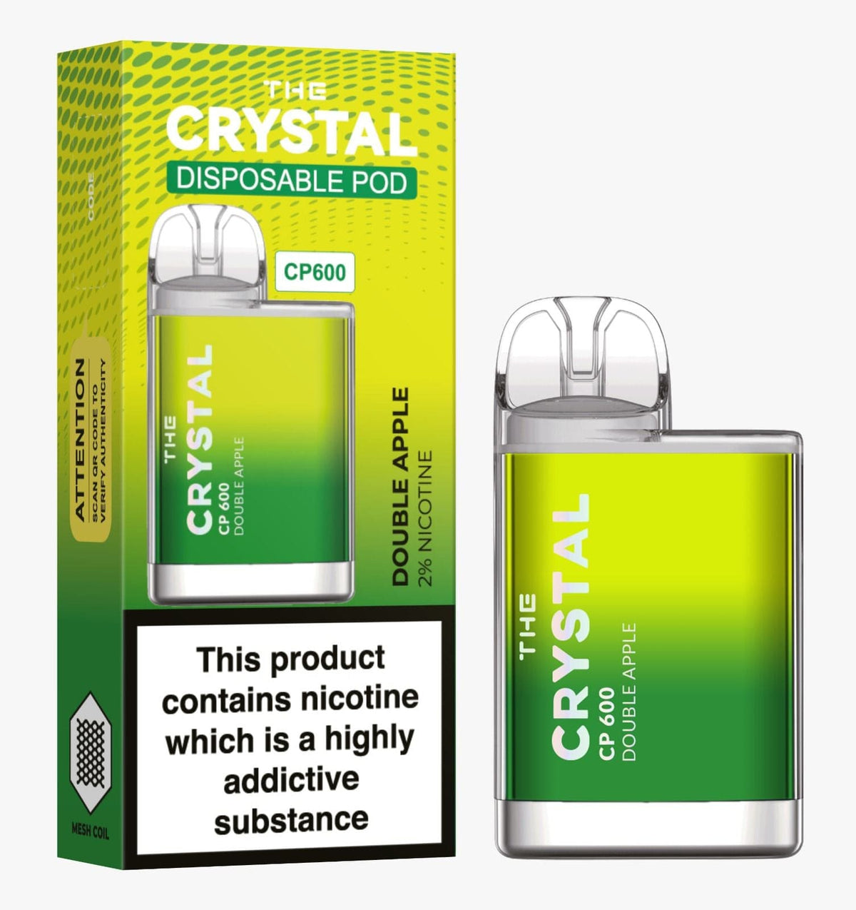 The Crystal CP600 Disposable Vape Puff Bar Box of 10 - Vape Villa