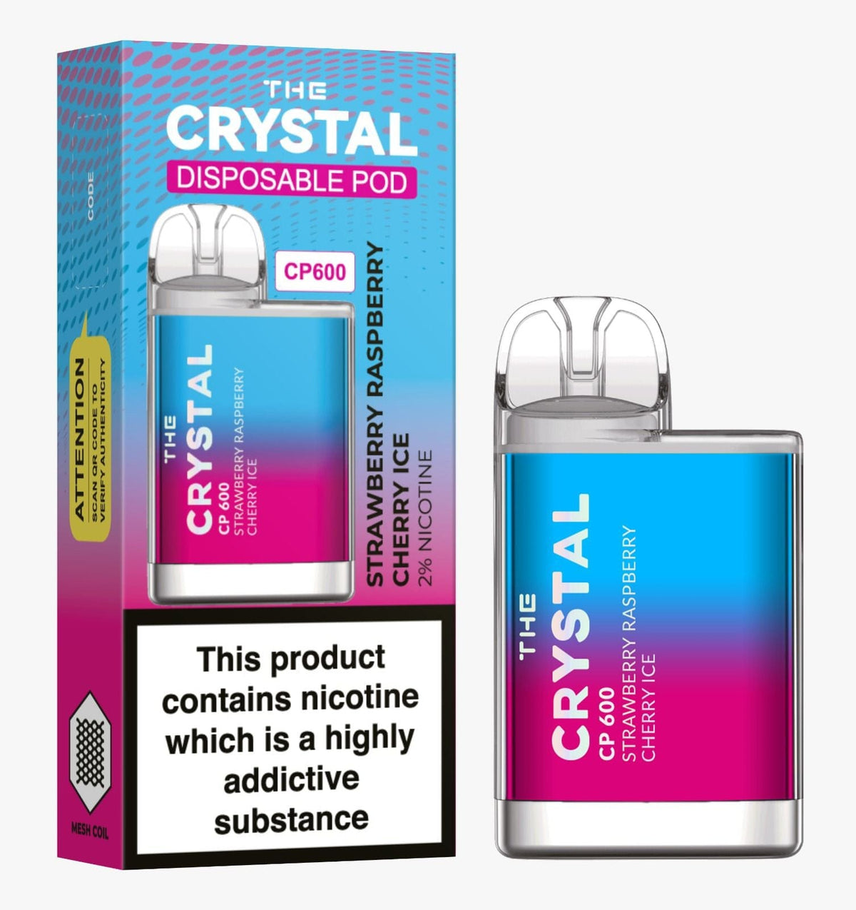 The Crystal CP600 Disposable Vape Puff Bar Mini Pod - Vape Villa