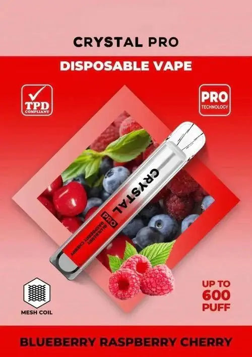 The Crystal Pro 600 Puffs Disposable Vape Pod Box of 10 - Vape Villa