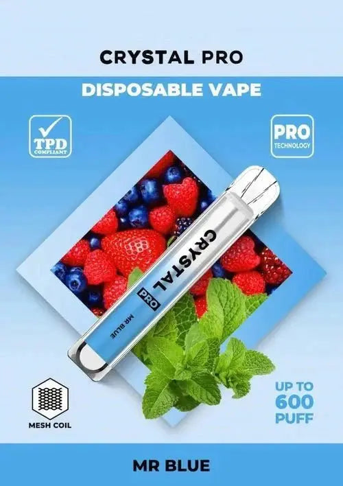 The Crystal Pro 600 Puffs Disposable Vape Pod - Vape Villa