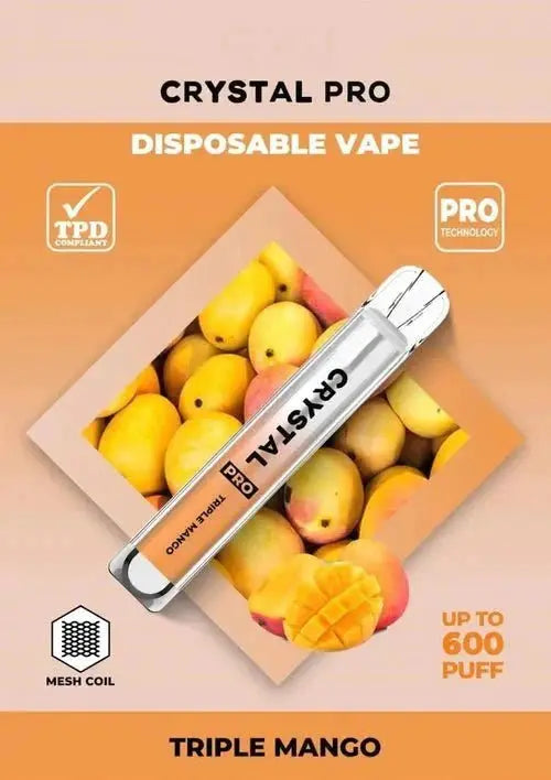 The Crystal Pro 600 Puffs Disposable Vape Pod - Vape Villa