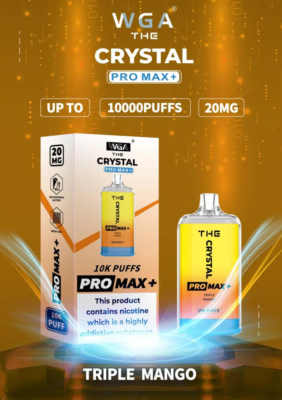 The Crystal Pro Max 10000 Puffs Disposable Vape Puff Device - Vape Villa