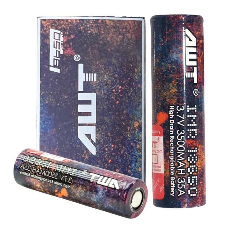 18650 AWT 3.7V 3500MAH 35A RAINBOW BATTERY [PACK OF 2] - Vape Villa