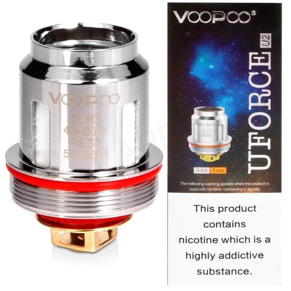 Voopoo - Uforce U2 Dual - 0.40 ohm - Coils - Pack of 5 - Vape Villa